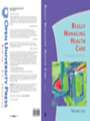 cover image of Really Managing Health Care
